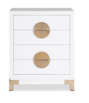 Opium White Ash Brass Chest - Avant Garde Furniture - Designer Furniture Store & Luxury Home Decor