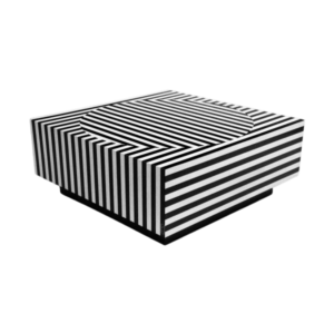 Opt Black White Bone Inlay Coffee Table - Avant Garde Furniture - Designer Furniture Store & Luxury Home Decor