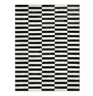 Osaka Black White Cowhide Rug 6 x 9 - Avant Garde Furniture - Designer Furniture Store & Luxury Home Decor