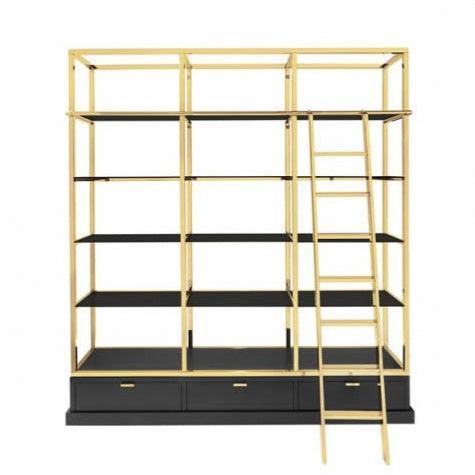 Compagnie Bibliothèque Gold Black Etagere - Avant Garde Furniture - Designer Furniture Store & Luxury Home Decor