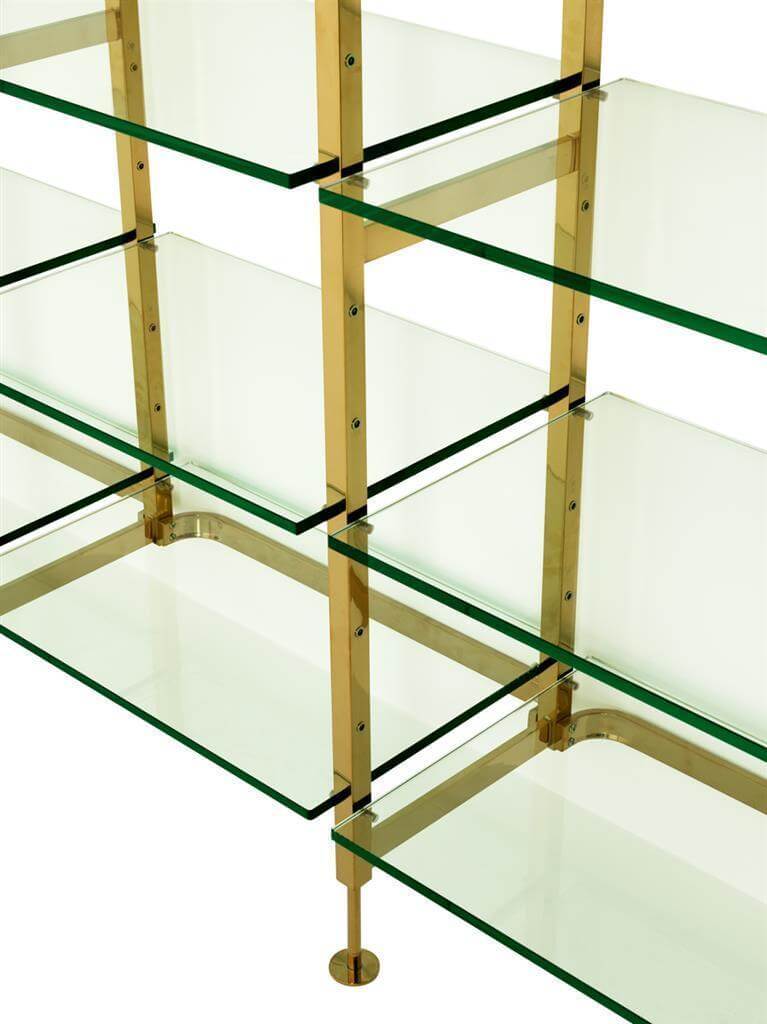 Compagnie Brushed Brass Etagere 238cm - Avant Garde Furniture - Designer Furniture Store & Luxury Home Decor