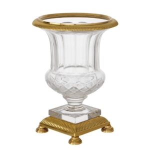 Padrino Cut Glass Brass Urn - Avant Garde Furniture - Designer Furniture Store & Luxury Home Decor