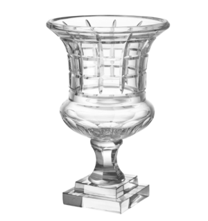 Padrino Cut Glass Pedestal Urn - Avant Garde Furniture - Designer Furniture Store & Luxury Home Decor