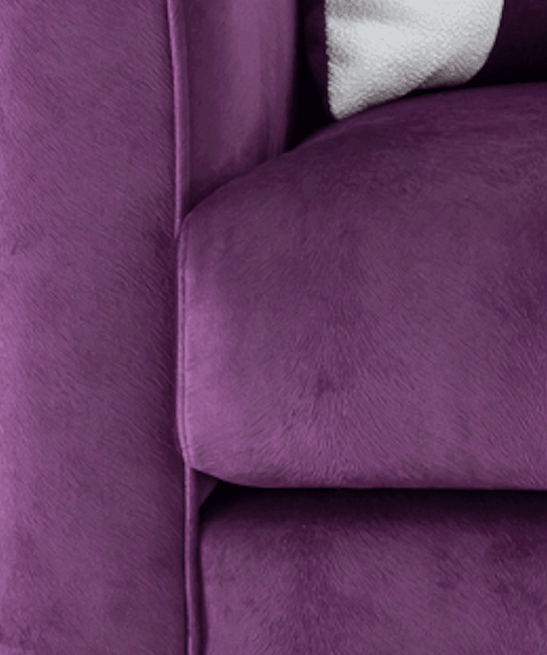 Palazzo Purple Velvet Gold Sofa 184cm - Avant Garde Furniture - Designer Furniture Store & Luxury Home Decor