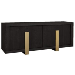 Palisade Black Oak Brass Buffet - Avant Garde Furniture - Designer Furniture Store & Luxury Home Decor