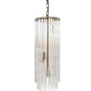 Palladium Crystal Brass Pendant Light - Avant Garde Furniture - Designer Furniture Store & Luxury Home Decor