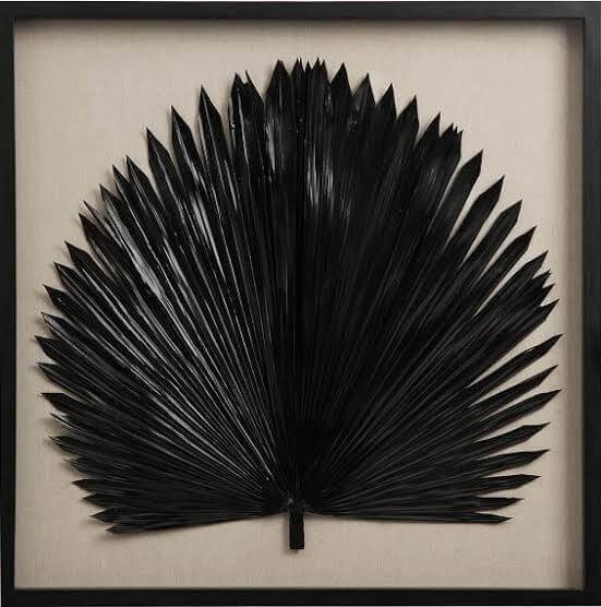 Palmera II Linen Wall Art White Frame - Avant Garde Furniture - Designer Furniture Store & Luxury Home Decor