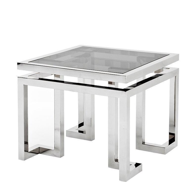 Palmer Gold Black Glass Sidetable - Avant Garde Furniture - Designer Furniture Store & Luxury Home Decor