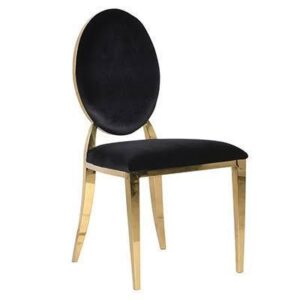 Paloma Black Velvet Gold Dining Chair - Avant Garde Furniture - Designer Furniture Store & Luxury Home Decor