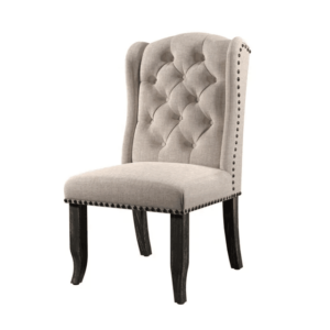 Paloma Tufted Linen Dining Chair - Avant Garde Furniture - Designer Furniture Store & Luxury Home Decor