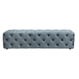 Park Avenue Dove Grey Tufted Bench Ottoman 160cm - Avant Garde Furniture - Designer Furniture Store & Luxury Home Decor