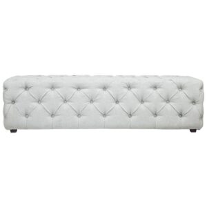 Park Avenue Ice Blue Linen Bench Ottoman 160cm - Avant Garde Furniture - Designer Furniture Store & Luxury Home Decor