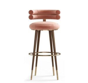 Parlour Blush Walnut Counter Stool - Avant Garde Furniture - Designer Furniture Store & Luxury Home Decor