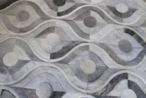 Peacock Grey White Brazilian Cowhide Rug / Per Sq Metre - Avant Garde Furniture - Designer Furniture Store & Luxury Home Decor