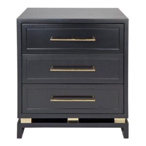 Pearl Black Gold Bedside Table - Avant Garde Furniture - Designer Furniture Store & Luxury Home Decor