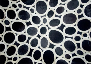 Pebble Black Ivory Cowhide Rug / Per Sq Metre - Avant Garde Furniture - Designer Furniture Store & Luxury Home Decor