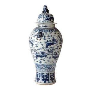Peninsula Blue White Chinese Dragon Vase 102cm - Avant Garde Furniture - Designer Furniture Store & Luxury Home Decor