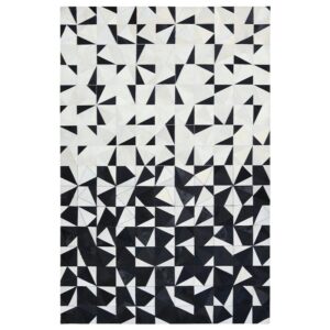 Picasso Black White Cowhide Rug 6 x 9 - Avant Garde Furniture - Designer Furniture Store & Luxury Home Decor