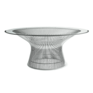 Platner Chrome Glass Coffee Table - Avant Garde Furniture - Designer Furniture Store & Luxury Home Decor