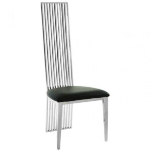Prestige Black Velvet Chrome Dining Chair - Avant Garde Furniture - Designer Furniture Store & Luxury Home Decor