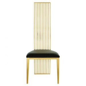 Prestige Gold Black Velvet Dining Chair - Avant Garde Furniture - Designer Furniture Store & Luxury Home Decor