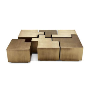Puzzle Brushed Brass Coffee Table - Avant Garde Furniture - Designer Furniture Store & Luxury Home Decor