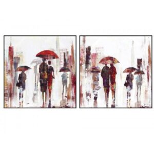 Abstract Rainy Day﻿ Framed Canvas Set - Avant Garde Furniture - Designer Furniture Store & Luxury Home Decor