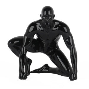 Redemption Male Black Gloss Sculpture - Avant Garde Furniture - Designer Furniture Store & Luxury Home Decor