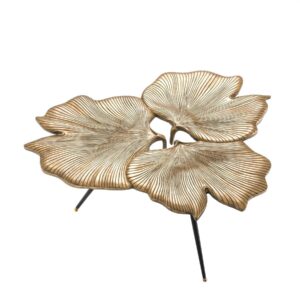 Regency Antique Brass Ginkgo Sidetable - Avant Garde Furniture - Designer Furniture Store & Luxury Home Decor