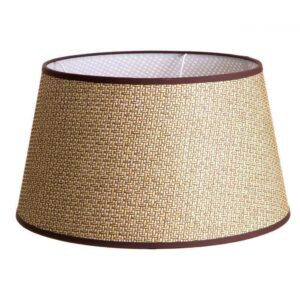 Regency Basket Weave Taper Lamp Shade XL Brown - Avant Garde Furniture - Designer Furniture Store & Luxury Home Decor