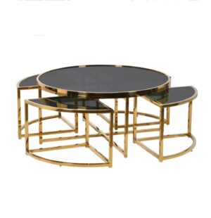 Regency Gold Black Coffee Table Set - Avant Garde Furniture - Designer Furniture Store & Luxury Home Decor
