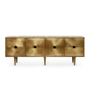 Repose Antique Brass Etched Buffet - Avant Garde Furniture - Designer Furniture Store & Luxury Home Decor