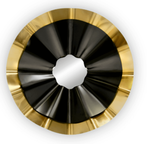 Revere Brass Black Mirror 150cm