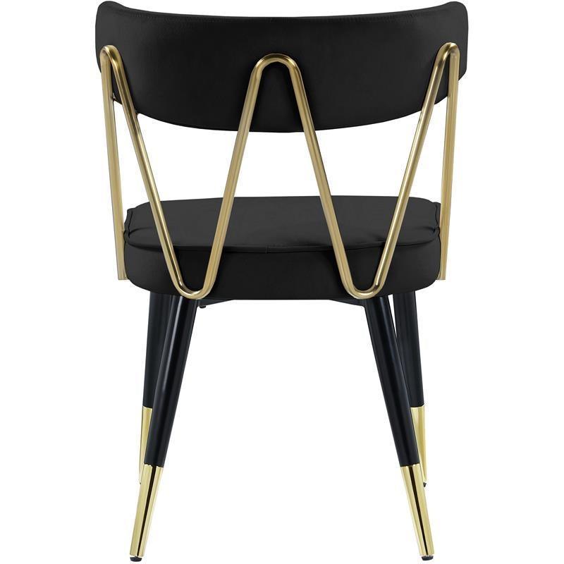 Rizzo White Velvet Gold Dining Chair - Avant Garde Furniture - Designer Furniture Store & Luxury Home Decor