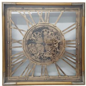 Roma Antique Gold Exposed Gear Movement Clock 80cm - Avant Garde Furniture - Designer Furniture Store & Luxury Home Decor