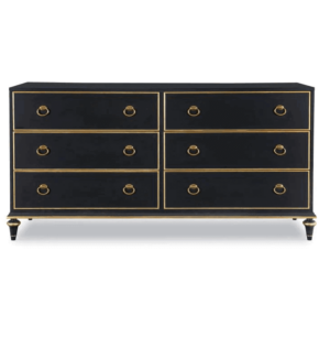 Roosevelt Black Ash Gold Chest Drawer - Avant Garde Furniture - Designer Furniture Store & Luxury Home Decor