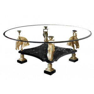 Archibald Nero Marble Gold Coffee Table - Avant Garde Furniture - Designer Furniture Store & Luxury Home Decor