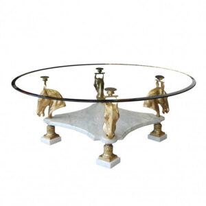 Archibald Carrara Marble Gold Coffee Table - Avant Garde Furniture - Designer Furniture Store & Luxury Home Decor