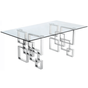 Royale Chrome Dining Table 200cm - Avant Garde Furniture - Designer Furniture Store & Luxury Home Decor