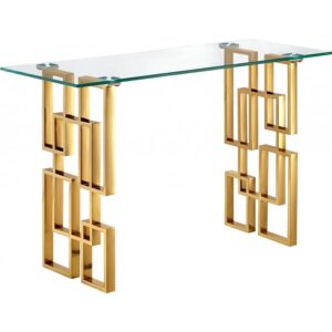 Royale Gold Glass Console Table - Avant Garde Furniture - Designer Furniture Store & Luxury Home Decor