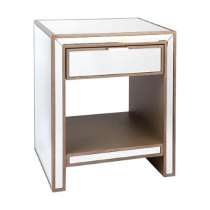 Sabrina Gold Mirror Bedside Drawer 50cm - Avant Garde Furniture - Designer Furniture Store & Luxury Home Decor
