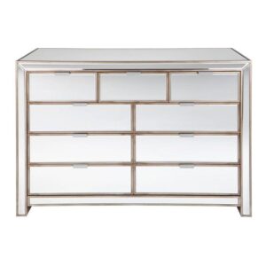 Sabrina Gold Mirror Drawer Chest - Avant Garde Furniture - Designer Furniture Store & Luxury Home Decor