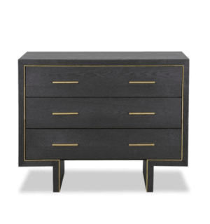 Safavieh Espresso Oak Brass Drawer Chest - Avant Garde Furniture - Designer Furniture Store & Luxury Home Decor