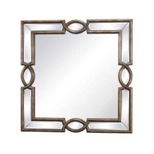 Sergio Antique Brass Wall Mirror 81cm - Avant Garde Furniture - Designer Furniture Store & Luxury Home Decor