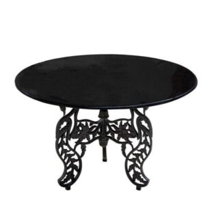 Seville Cast Iron Black Marble Table - Avant Garde Furniture - Designer Furniture Store & Luxury Home Decor