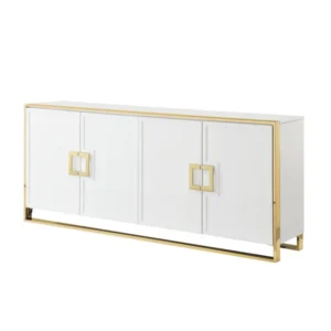 Daryl White Lacquer Ash Gold Buffet