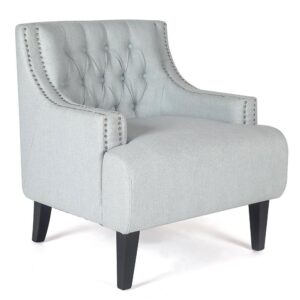 Skyler Tufted Occasional Chair - Ice Blue - Avant Garde Furniture - Designer Furniture Store & Luxury Home Decor