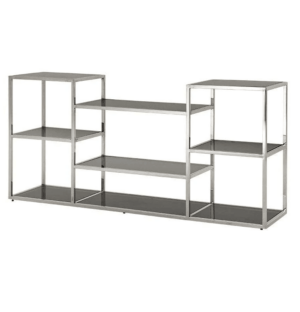 Smythson Chrome Smoked Glass Console Table - Avant Garde Furniture - Designer Furniture Store & Luxury Home Decor