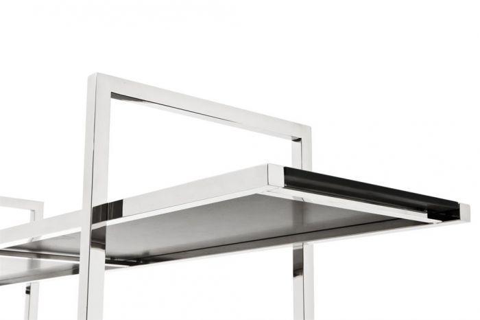 Soho Gold Black Glass Etagere - Avant Garde Furniture - Designer Furniture Store & Luxury Home Decor