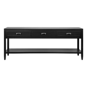 Soloman Black Silver Large Console Table - Avant Garde Furniture - Designer Furniture Store & Luxury Home Decor